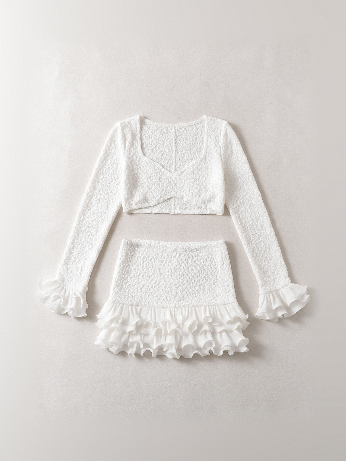 Smocked Ruffle Top & Mini Skirt — image 3