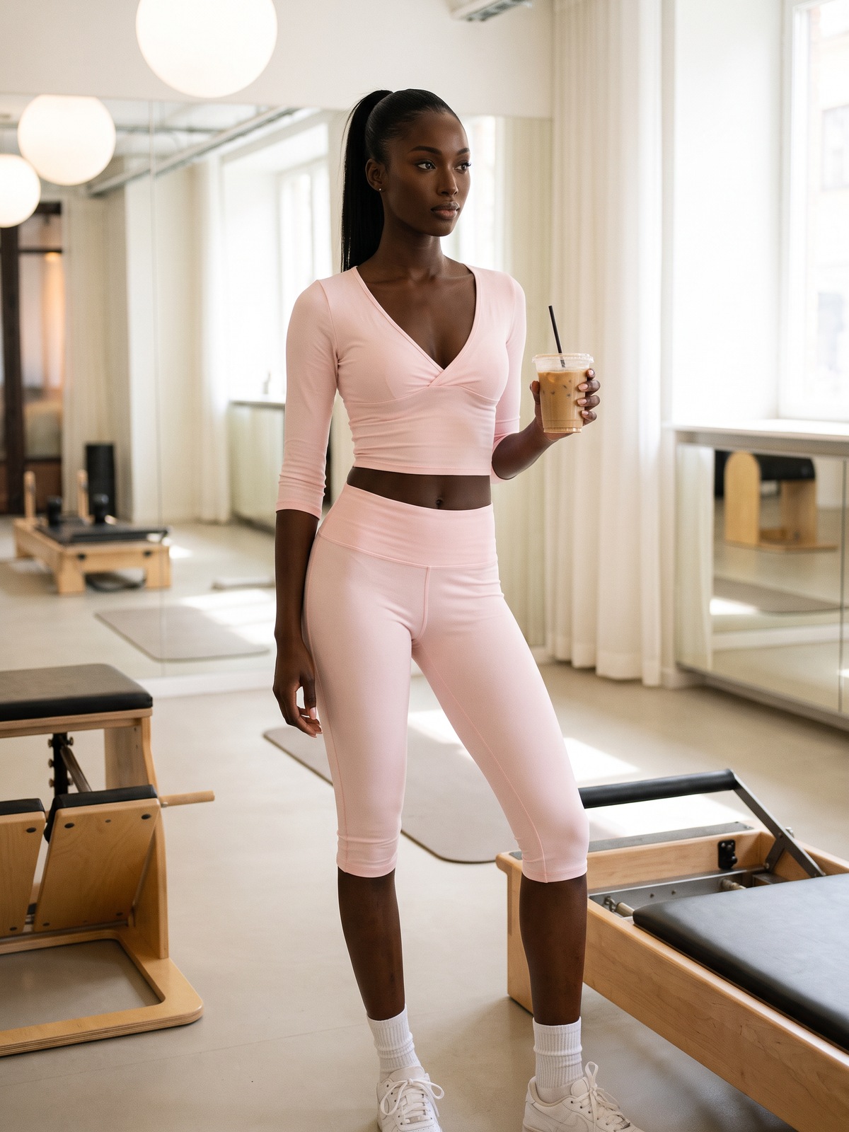 Wrap Top & Capri Leggings Set — image 6